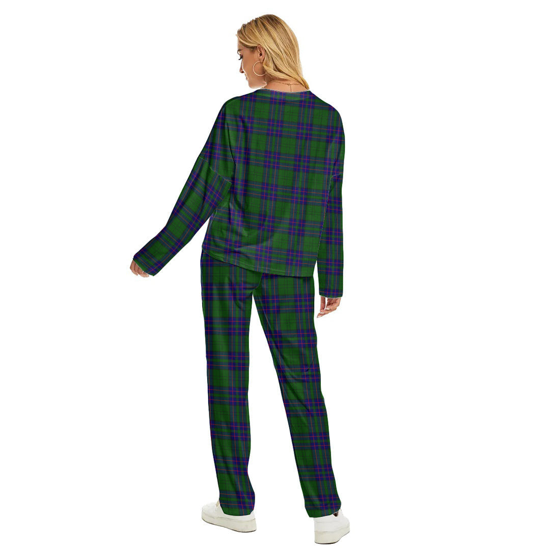 Lockhart Modern Tartan Plaid Women's Pajama Suit