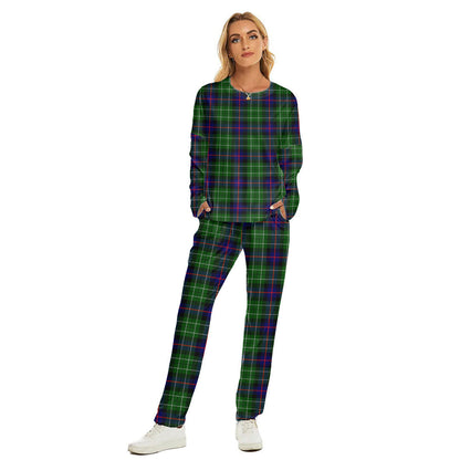 Leslie Hunting Tartan Plaid Women's Pajama Suit