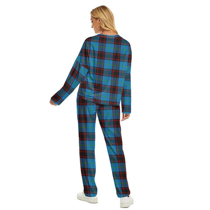 Home Ancient Tartan Plaid Women's Pajama Suit