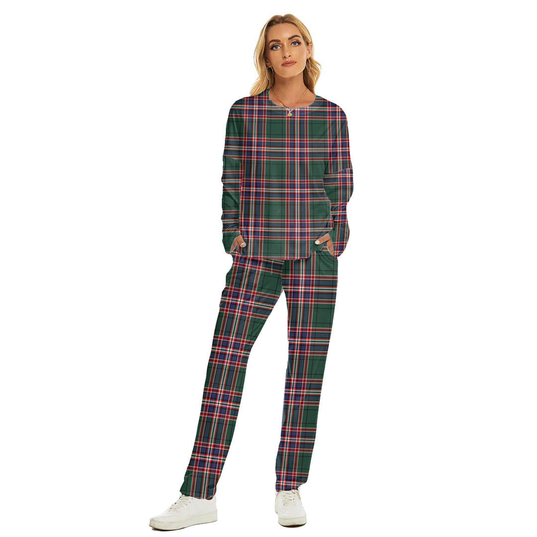 MacFarlane Hunting Modern Tartan Plaid Women's Pajama Suit