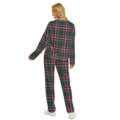 MacFarlane Hunting Modern Tartan Plaid Women's Pajama Suit