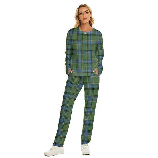 MacMillan Hunting Ancient Tartan Plaid Women's Pajama Suit