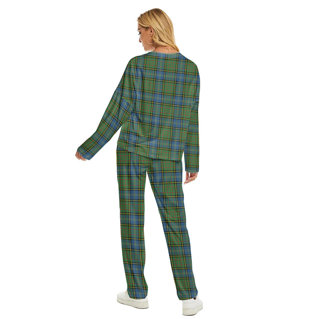 MacMillan Hunting Ancient Tartan Plaid Women's Pajama Suit