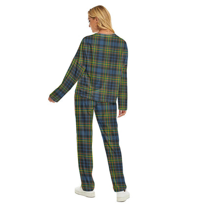 MacLellan Ancient Tartan Plaid Women's Pajama Suit