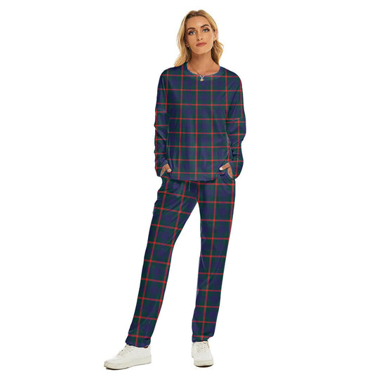 Agnew Modern Tartan Plaid Women's Pajama Suit