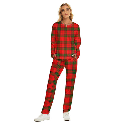 Maxwell Modern Tartan Plaid Women's Pajama Suit