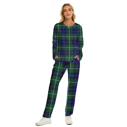 MacDonald of the Isles Hunting Modern Tartan Plaid Women's Pajama Suit