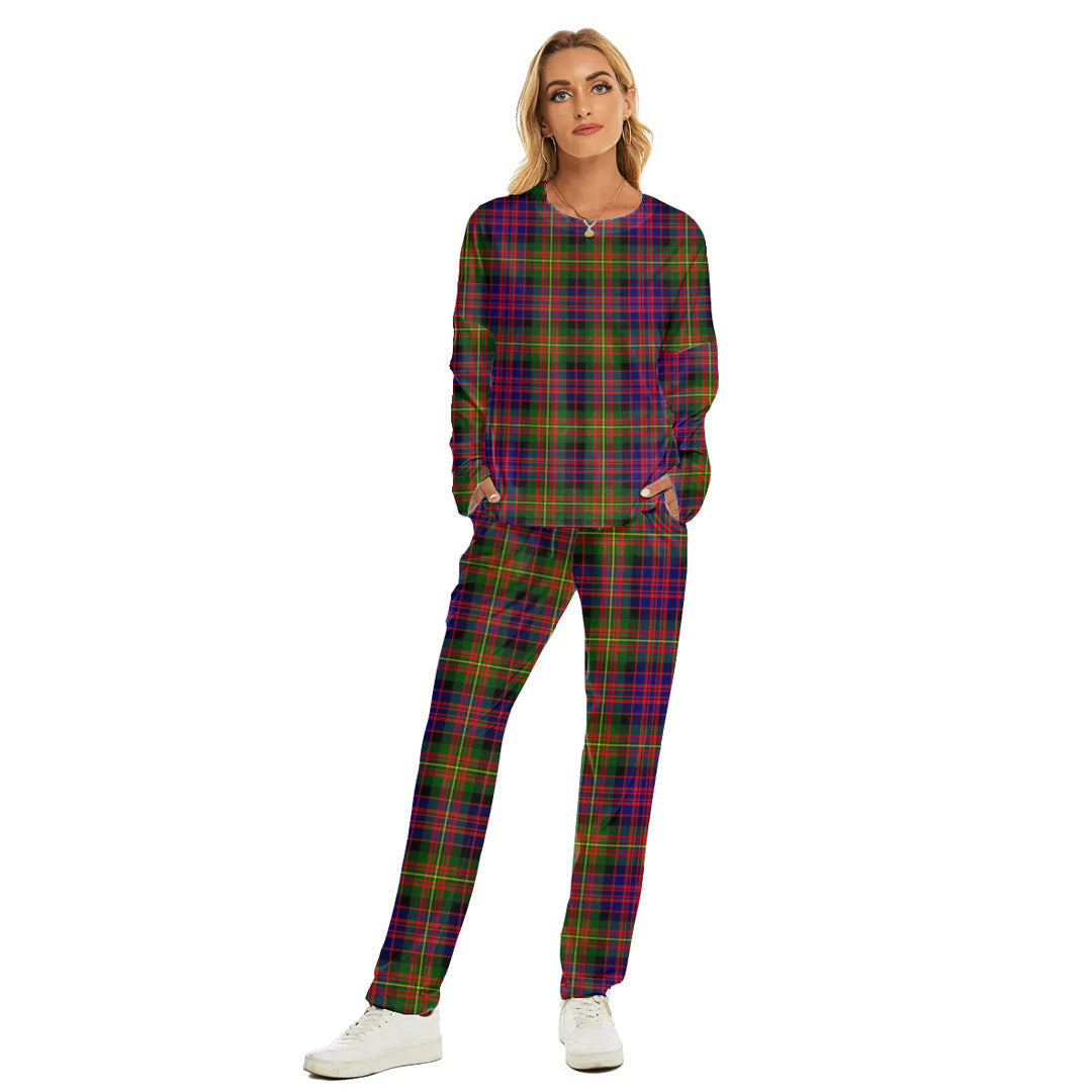 Carnegie Modern Tartan Plaid Women's Pajama Suit