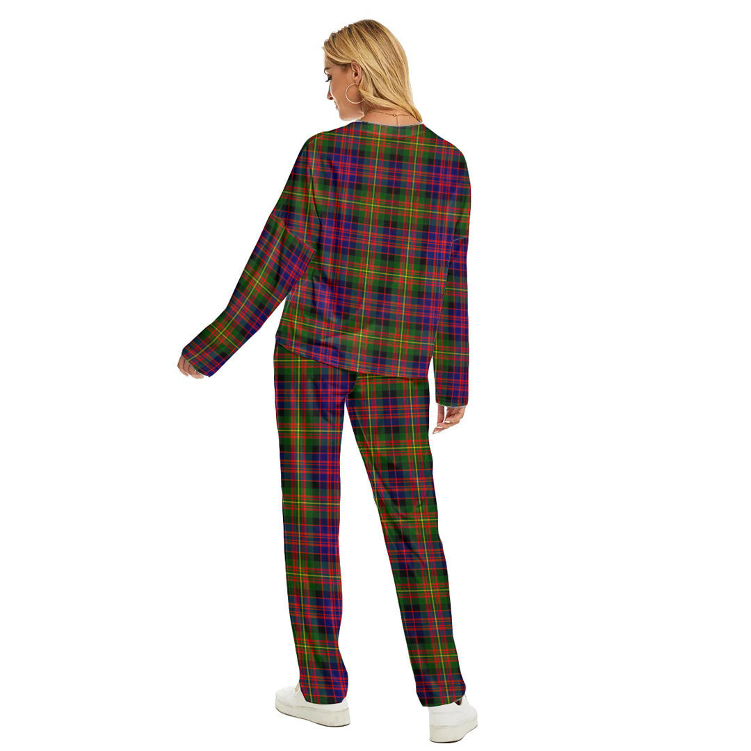 Carnegie Modern Tartan Plaid Women's Pajama Suit