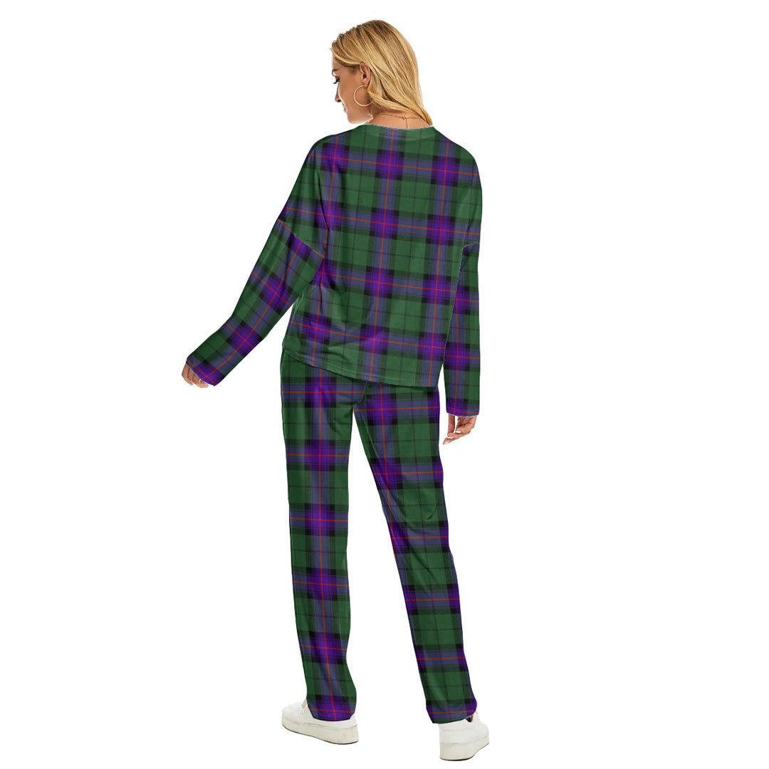 Armstrong Modern Tartan Plaid Women's Pajama Suit