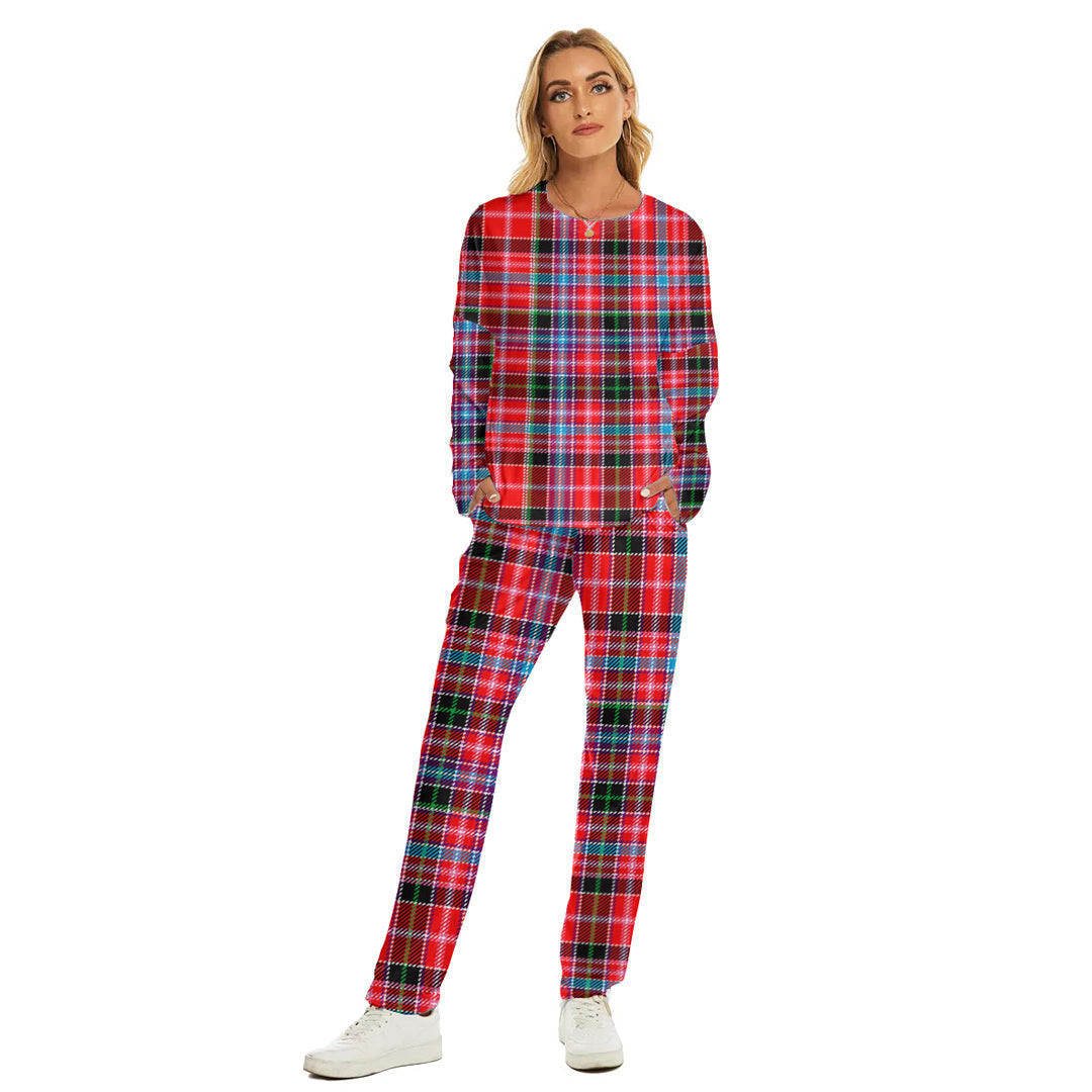 Aberdeen District Tartan Plaid Women's Pajama Suit