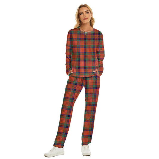 Nicolson Ancient Tartan Plaid Women's Pajama Suit