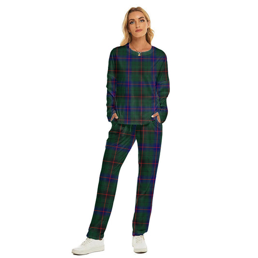 Davidson Modern Tartan Plaid Women's Pajama Suit