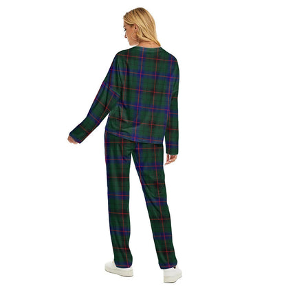 Davidson Modern Tartan Plaid Women's Pajama Suit