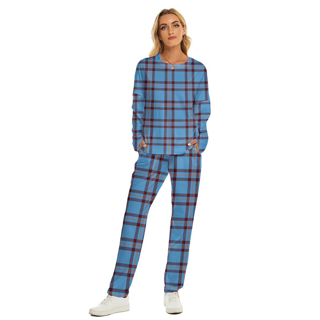 Elliot Ancient Tartan Plaid Women's Pajama Suit