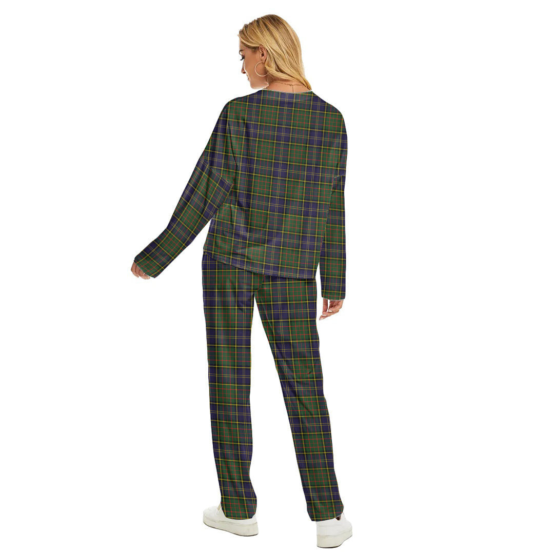 MacMillan Hunting Modern Tartan Plaid Women's Pajama Suit