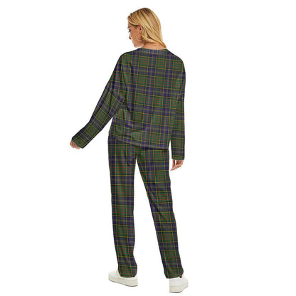 MacMillan Hunting Modern Tartan Plaid Women's Pajama Suit