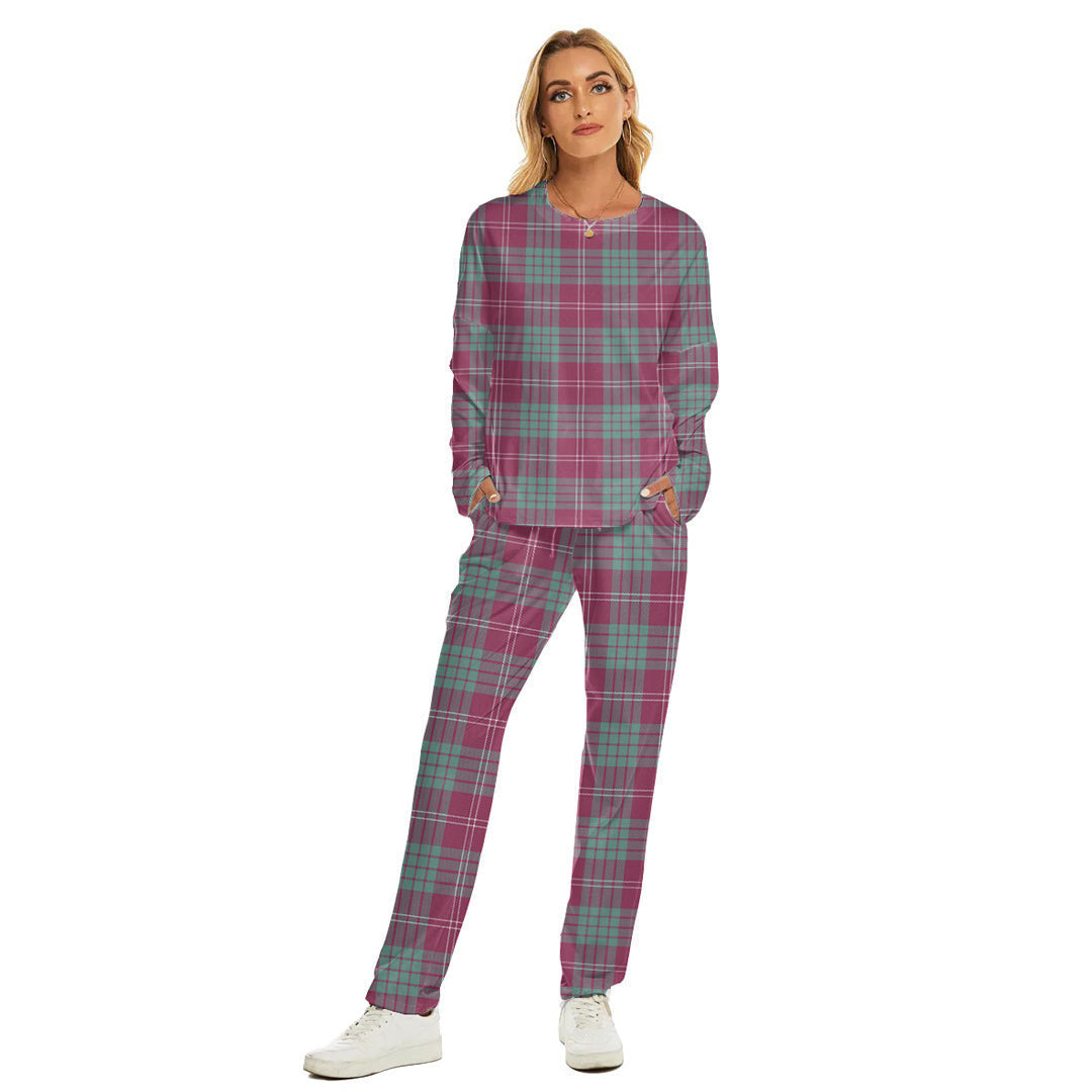 Crawford Ancient Tartan Plaid Women's Pajama Suit