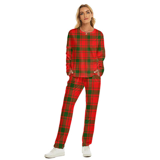 MacQuarrie Modern Tartan Plaid Women's Pajama Suit