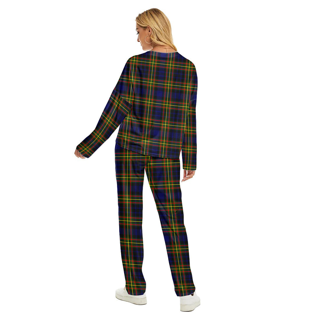 MacLellan Modern Tartan Plaid Women's Pajama Suit