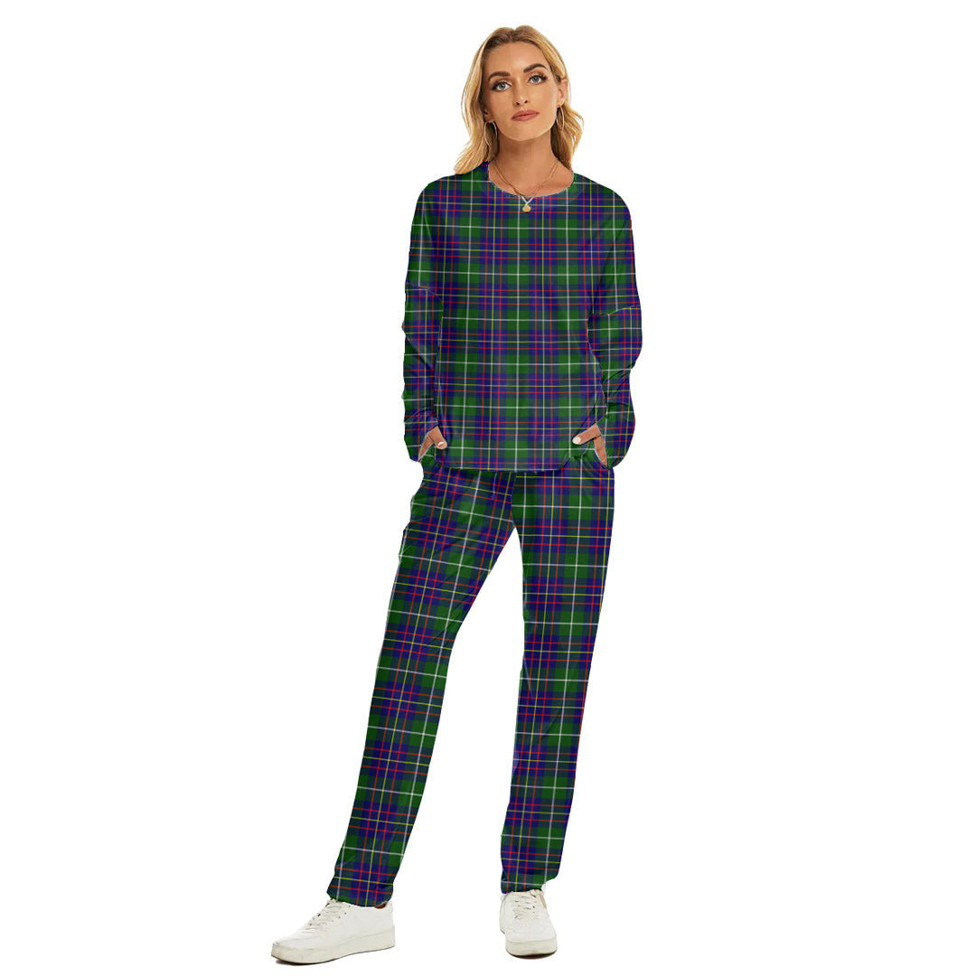 Inglis Modern Tartan Plaid Women's Pajama Suit