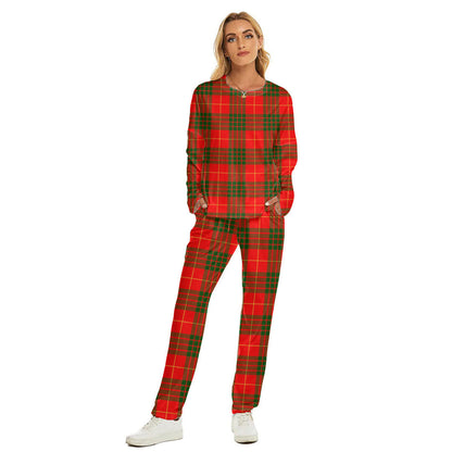 Cameron Modern Tartan Plaid Women's Pajama Suit