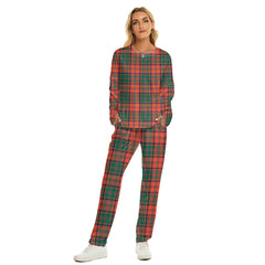 Stewart of Appin Ancient Tartan Plaid Women's Pajama Suit