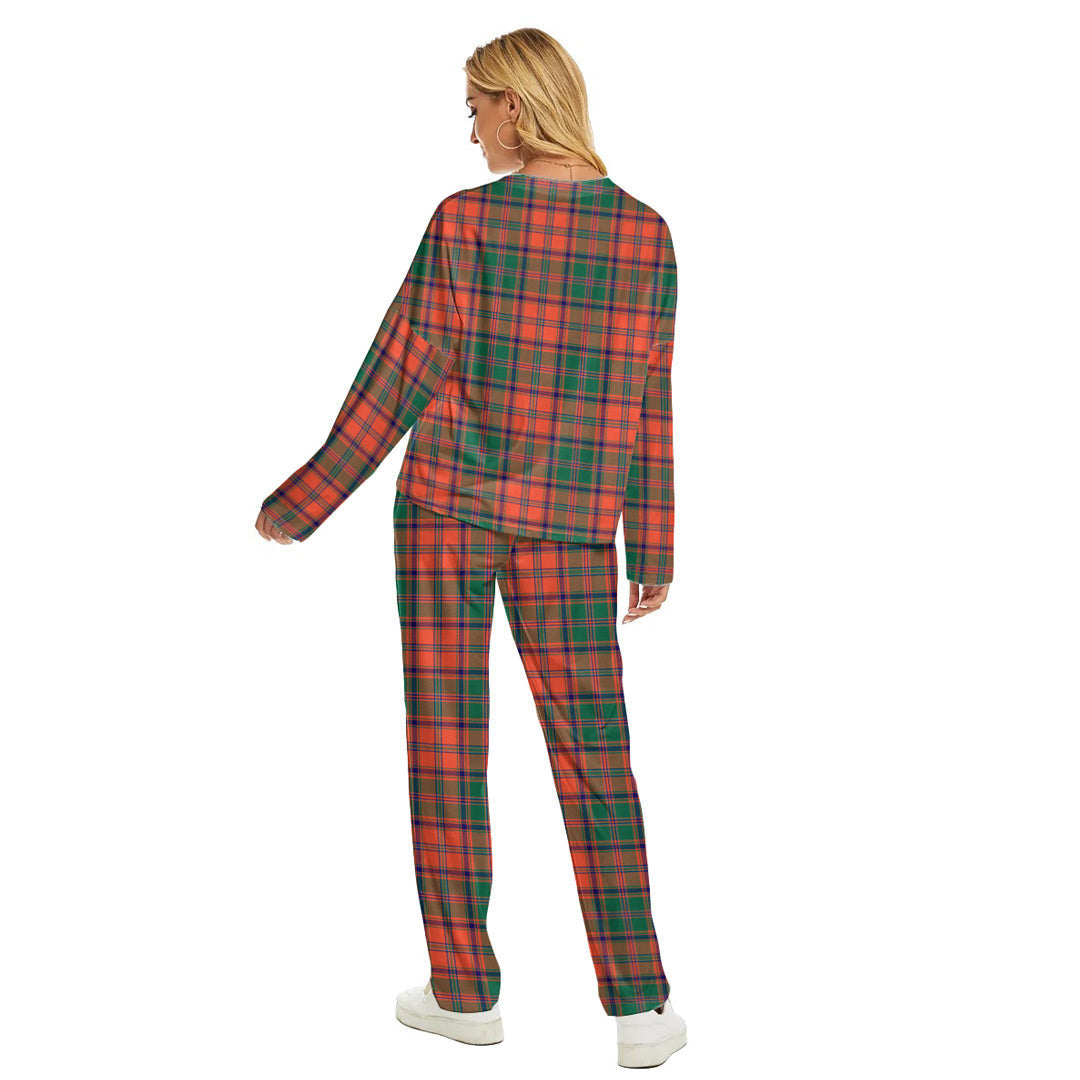 Stewart of Appin Ancient Tartan Plaid Women's Pajama Suit