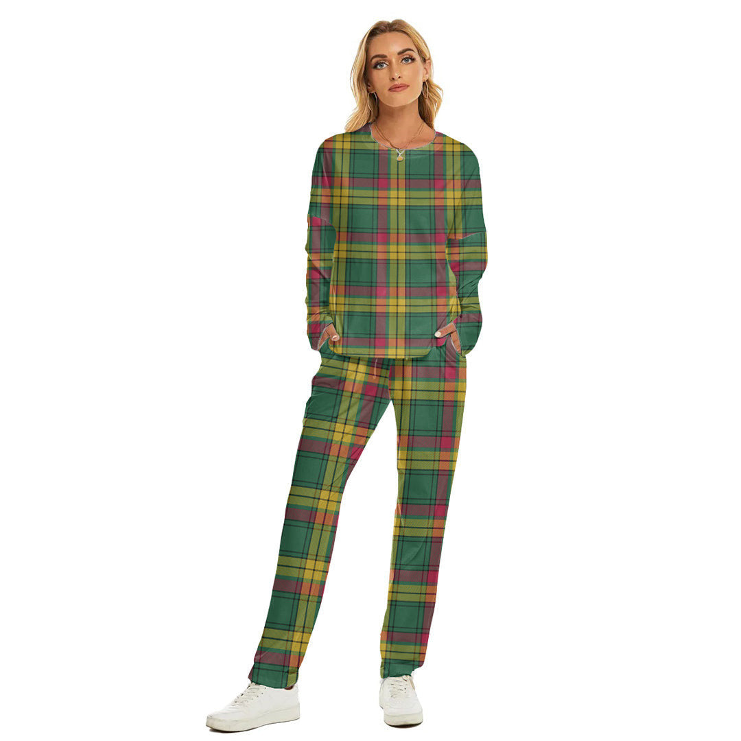 MacMillan Old Ancient Tartan Plaid Women's Pajama Suit