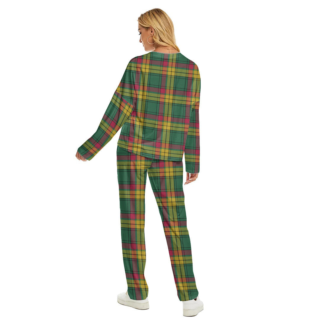 MacMillan Old Ancient Tartan Plaid Women's Pajama Suit