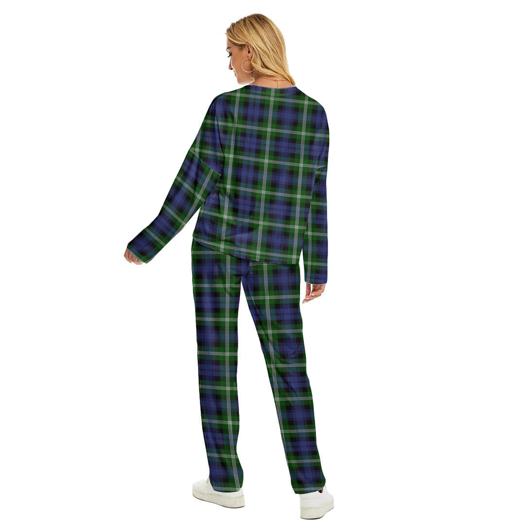 Baillie Modern Tartan Plaid Women's Pajama Suit