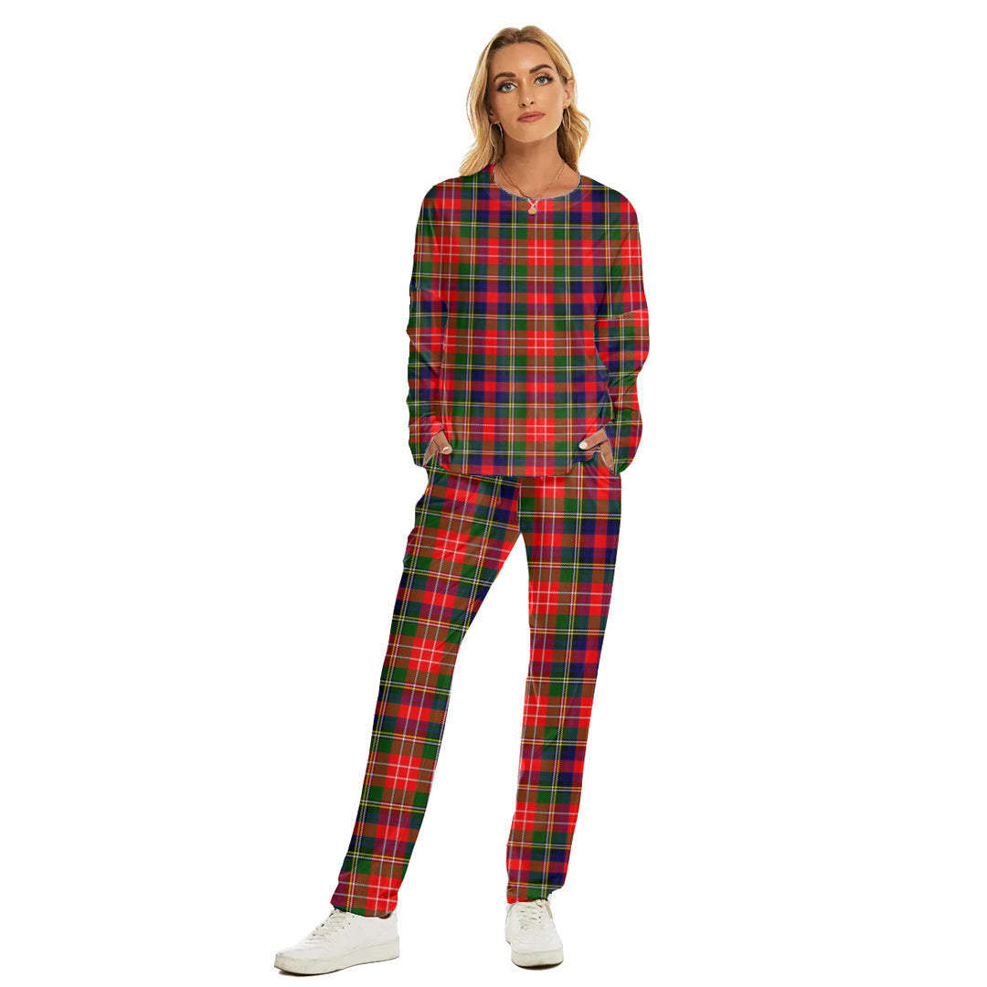 Christie Tartan Plaid Women's Pajama Suit