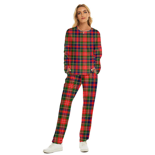 Christie Tartan Plaid Women's Pajama Suit