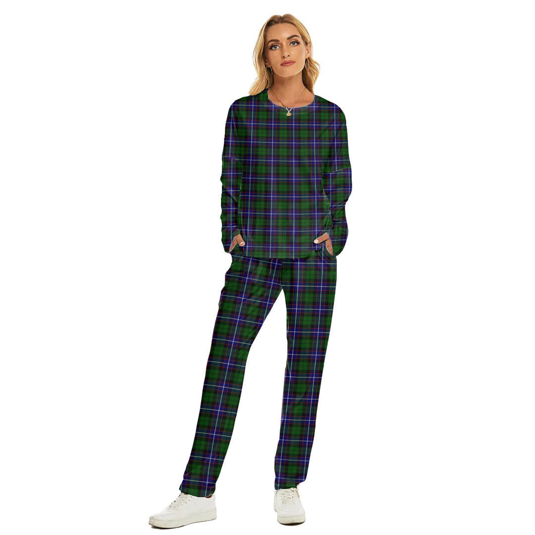 Russell Modern Tartan Plaid Women's Pajama Suit