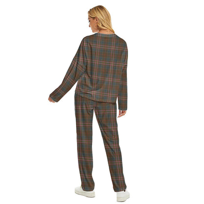 Kennedy Weathered Tartan Plaid Women's Pajama Suit