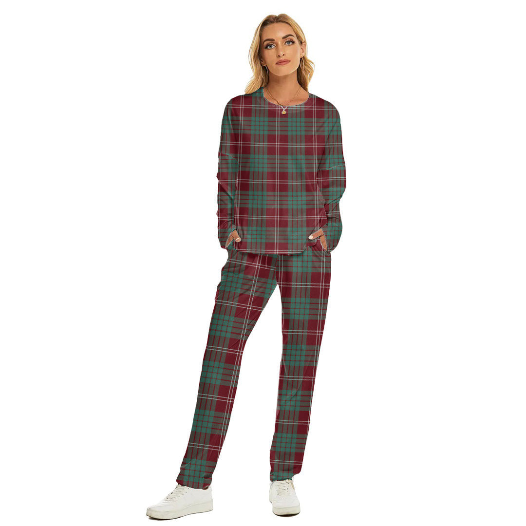 Crawford Modern Tartan Plaid Women's Pajama Suit