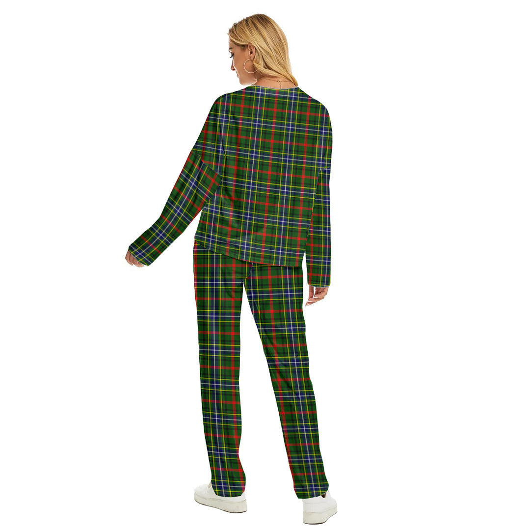 Bisset Tartan Plaid Women's Pajama Suit