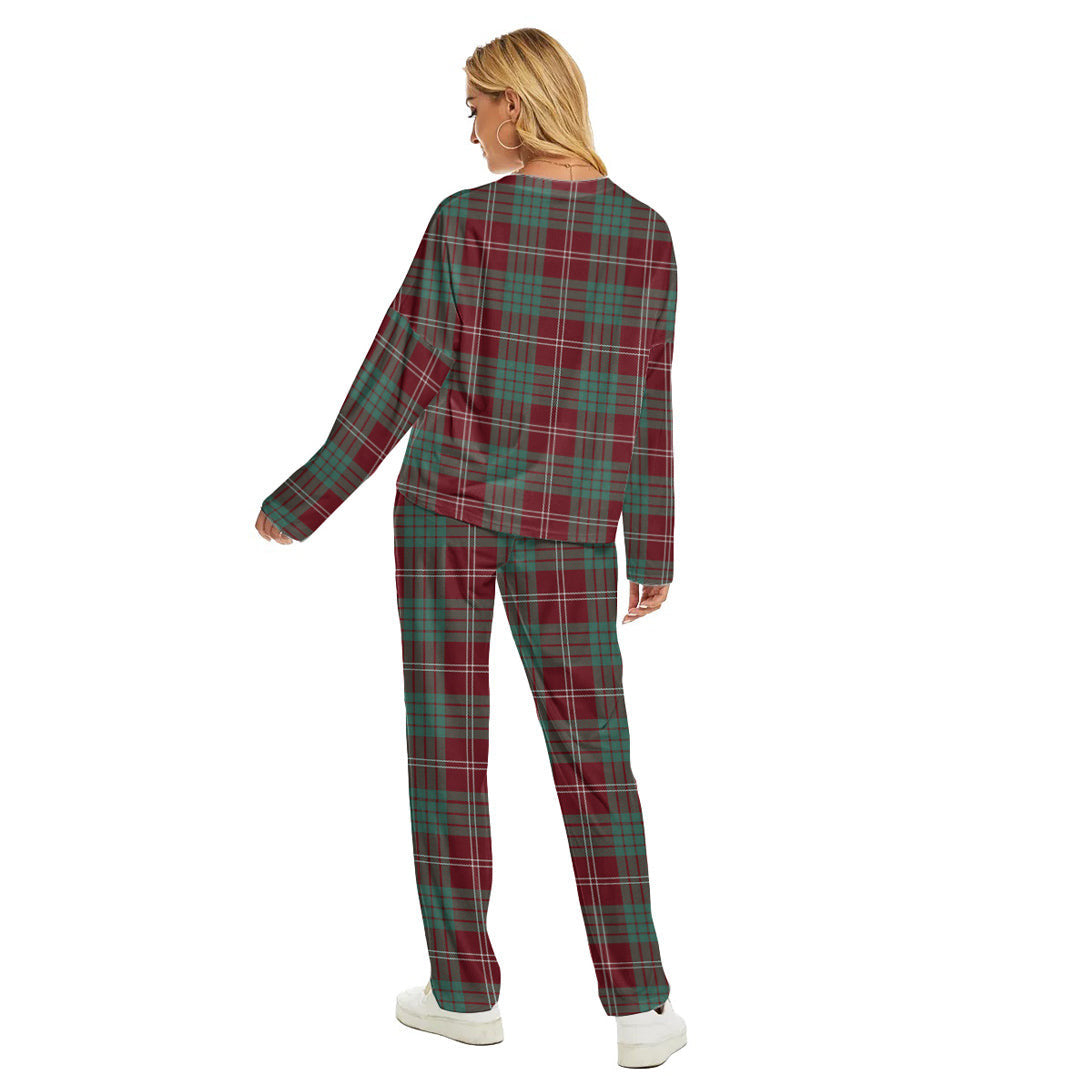 Crawford Modern Tartan Plaid Women's Pajama Suit