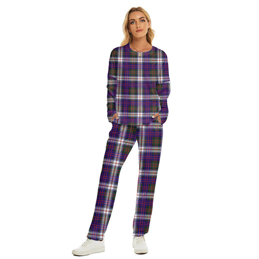 MacDonald Dress Modern Tartan Plaid Women's Pajama Suit