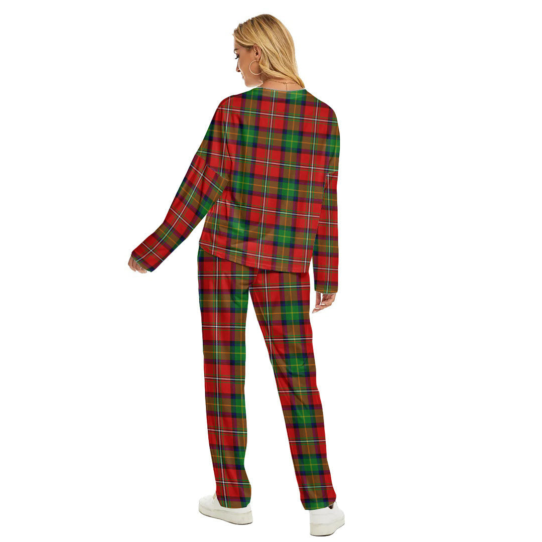 Boyd Modern Tartan Plaid Women's Pajama Suit