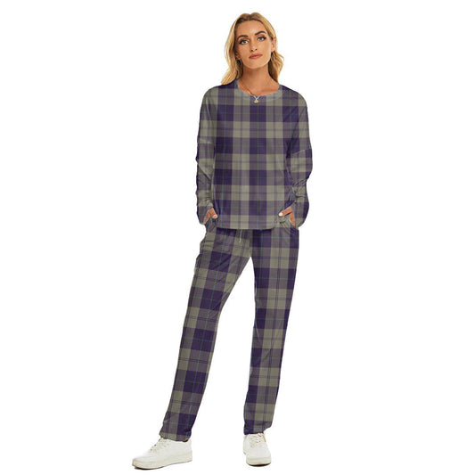 Cunningham Dress Blue Dancers Tartan Plaid Women's Pajama Suit