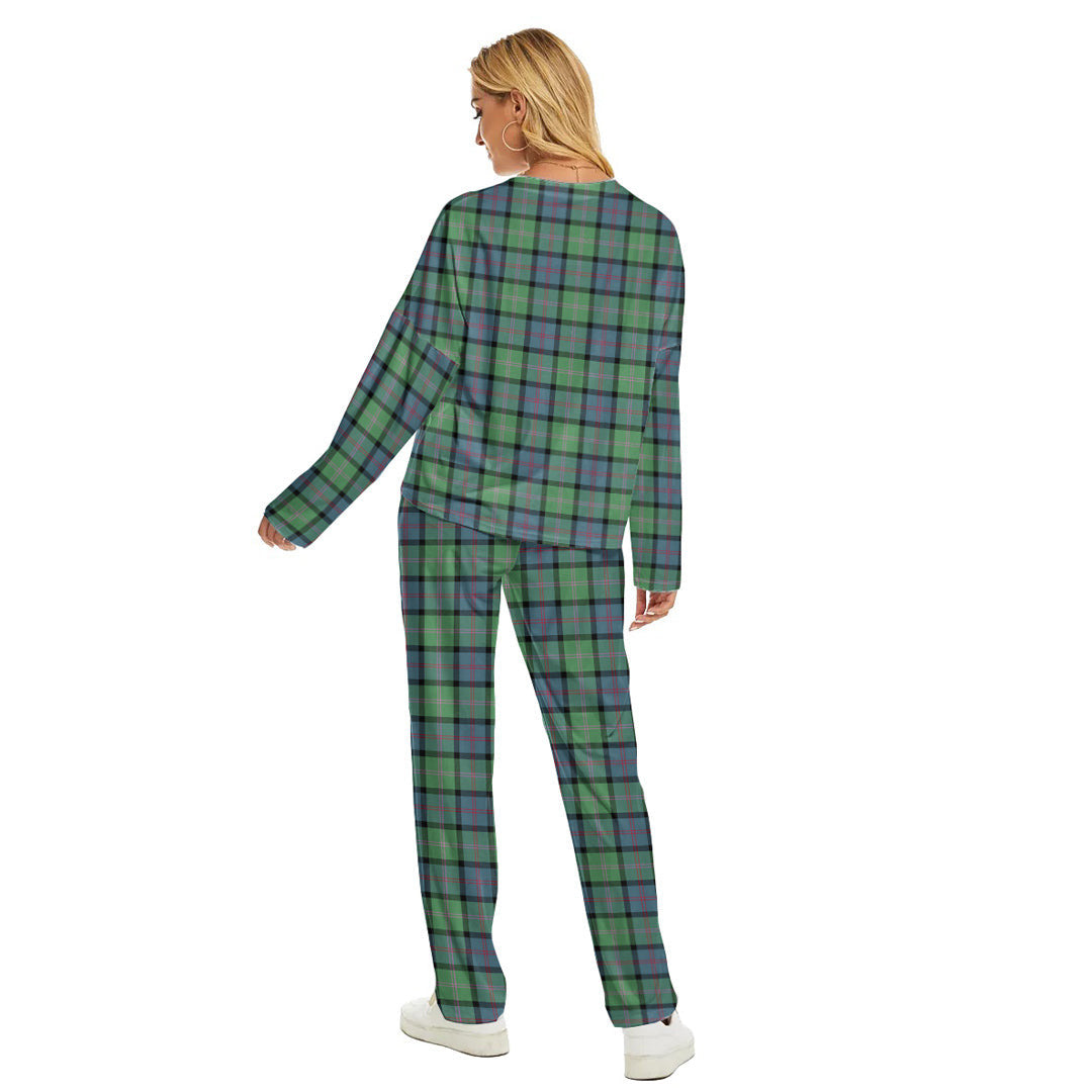 MacThomas Ancient Tartan Plaid Women's Pajama Suit