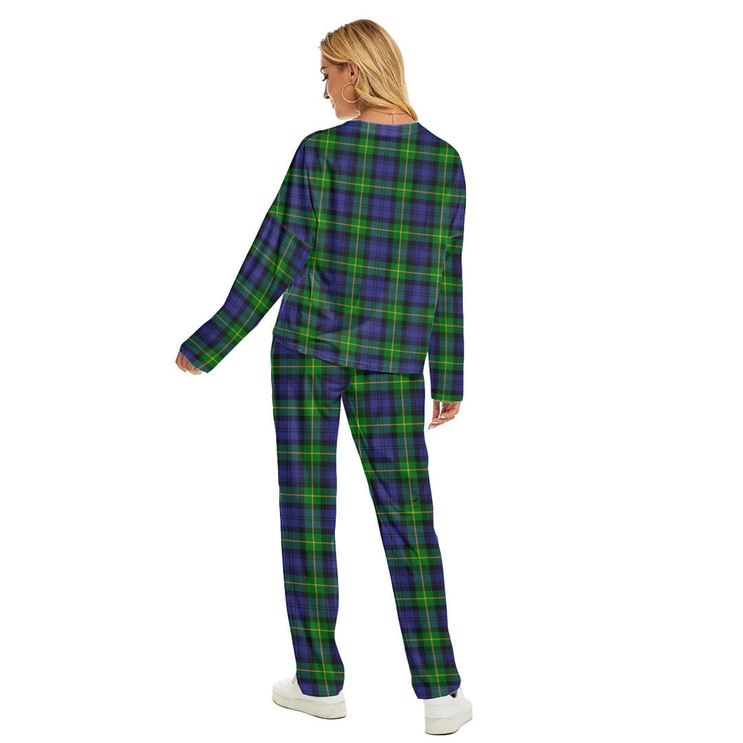 Gordon Modern Tartan Plaid Women's Pajama Suit