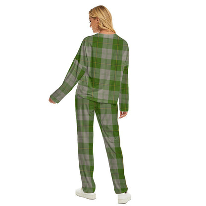 Cunningham Dress Green Dancers Tartan Plaid Women's Pajama Suit