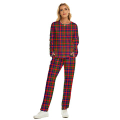 Gow Modern Tartan Plaid Women's Pajama Suit