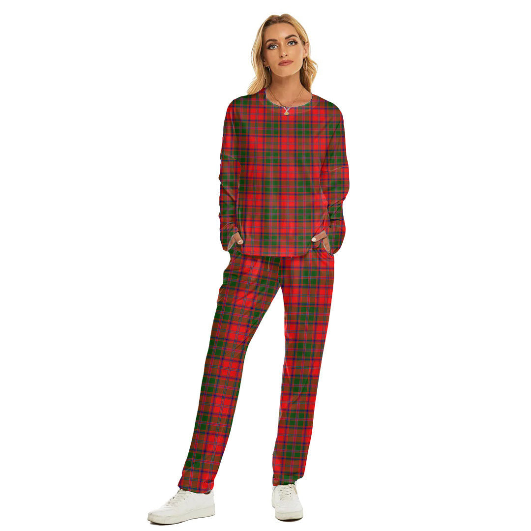 Stewart of Appin Modern Tartan Plaid Women's Pajama Suit