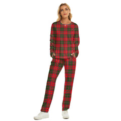 Stewart of Appin Modern Tartan Plaid Women's Pajama Suit