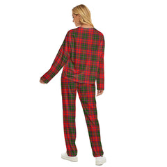 Stewart of Appin Modern Tartan Plaid Women's Pajama Suit
