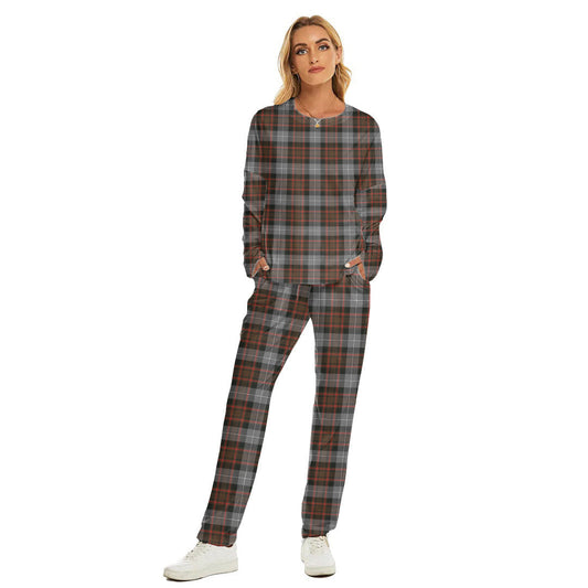 MacRae Hunting Weathered Tartan Plaid Women's Pajama Suit