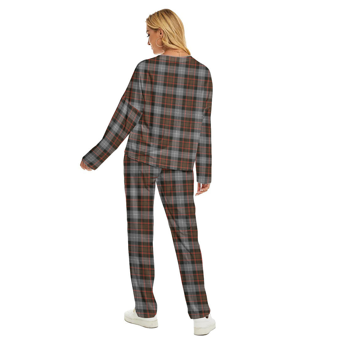 MacRae Hunting Weathered Tartan Plaid Women's Pajama Suit